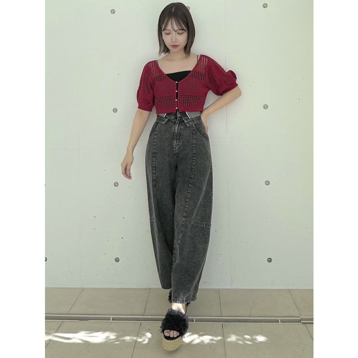 透かし編みニットカーデ | dazzlin | 詳細画像17 