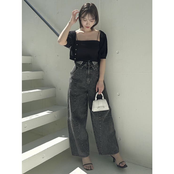 透かし編みニットカーデ | dazzlin | 詳細画像22 