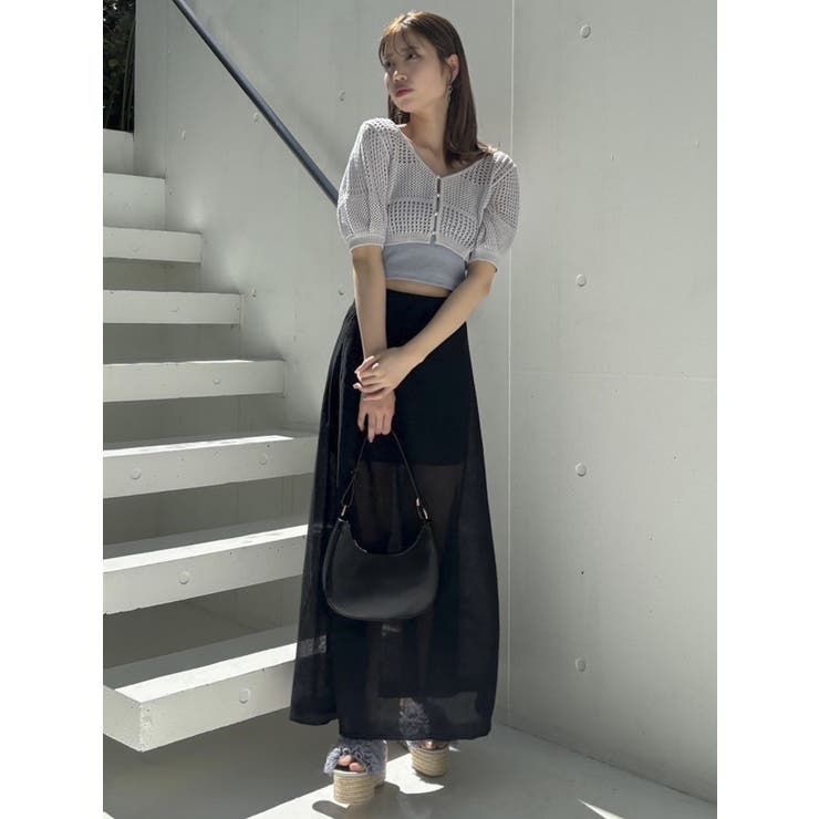 透かし編みニットカーデ | dazzlin | 詳細画像9 