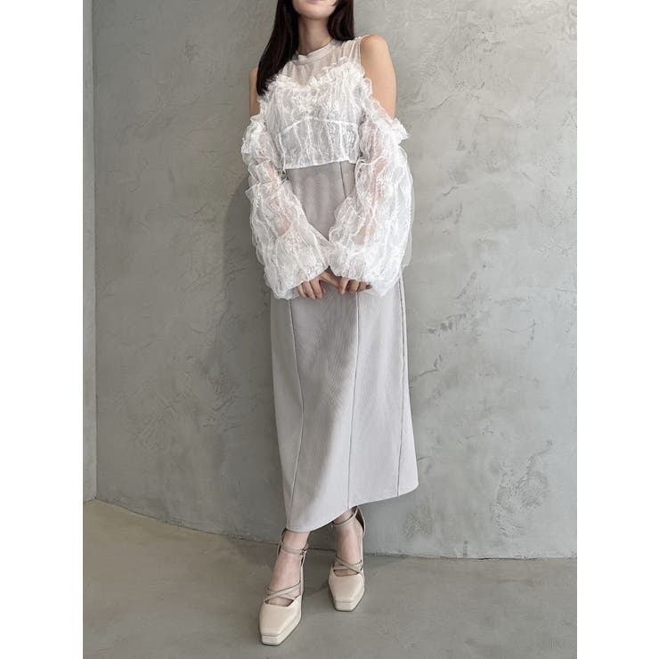 Select Shop 【ドレス3点セット】ビスチェ風プリーツスカート