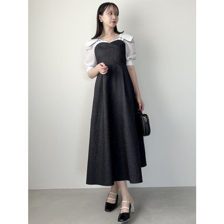 ビックカラードッキングベアワンピース[品番：MKSW0059808]｜dazzlin