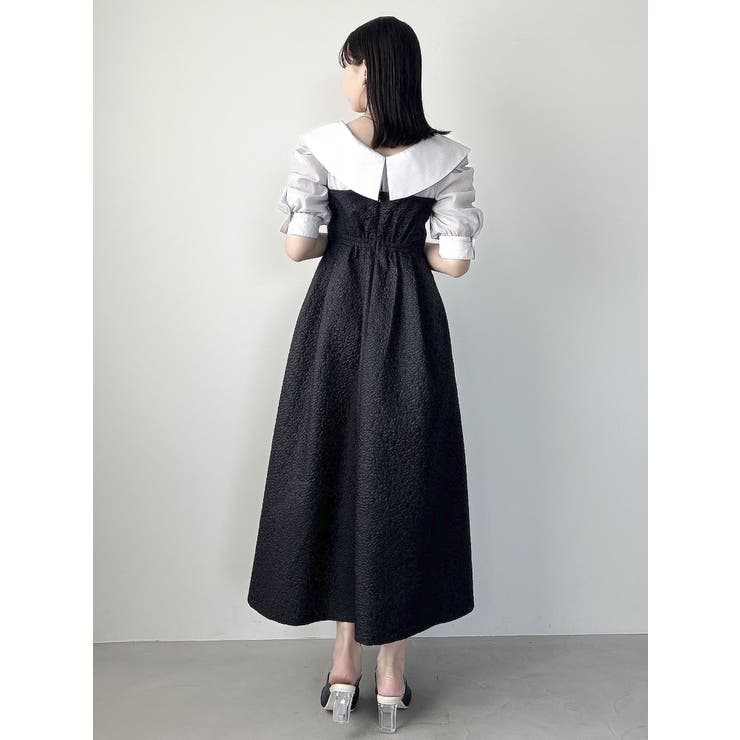 ビックカラードッキングベアワンピース[品番：MKSW0059808]｜dazzlin