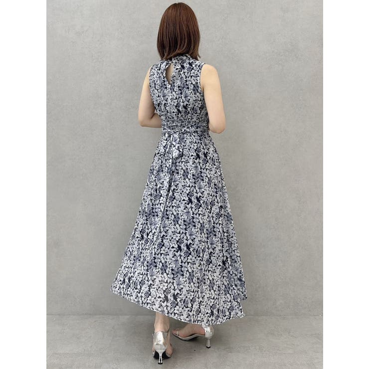 Ripple Flowerシャーリングワンピース[品番：MKSW0059142