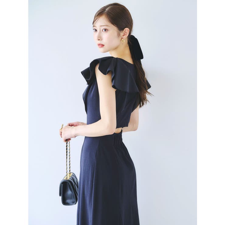 バックオープンフリルカットワンピース | dazzlin | 詳細画像6 