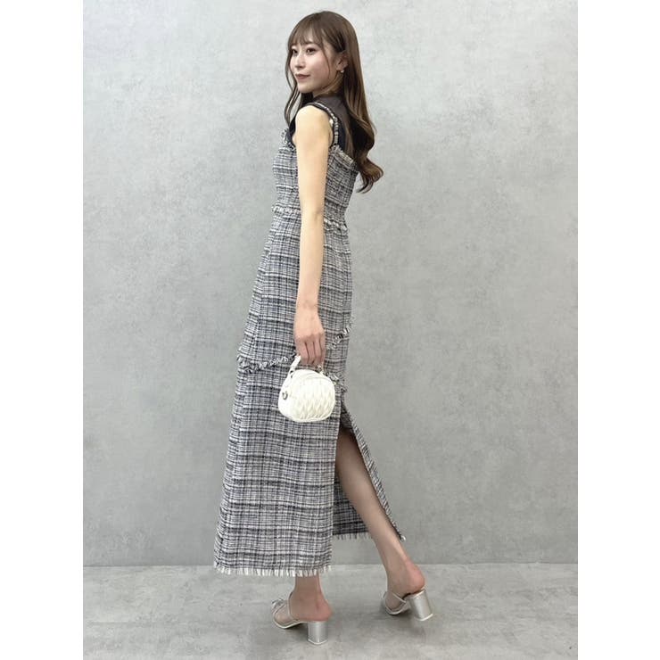 ♡新品タグ付き♡ ツハル 【5周年記念アイテム】キャミワンピース　オフ① 手洗い可／無地・花柄】ジョーゼットキャミワンピ（キャミ