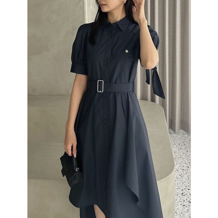 【POLO BCS コラボ】ヘムレイヤードシャツワンピース dazzlin（ダズリン）の「【POLO BCS コラボ】ヘムレイヤード