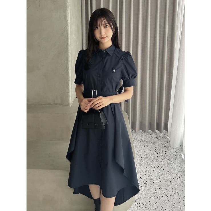 POLO BCS コラボ】ヘムレイヤードシャツワンピース[品番：MKSW0058794