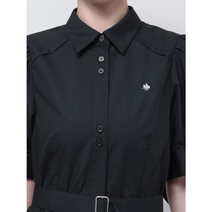 dazzlin ポロ ワンピース ヘムレイヤードシャツワンピース POLO BCS コラボ】ヘムレイヤードシャツワンピース（ワンピース