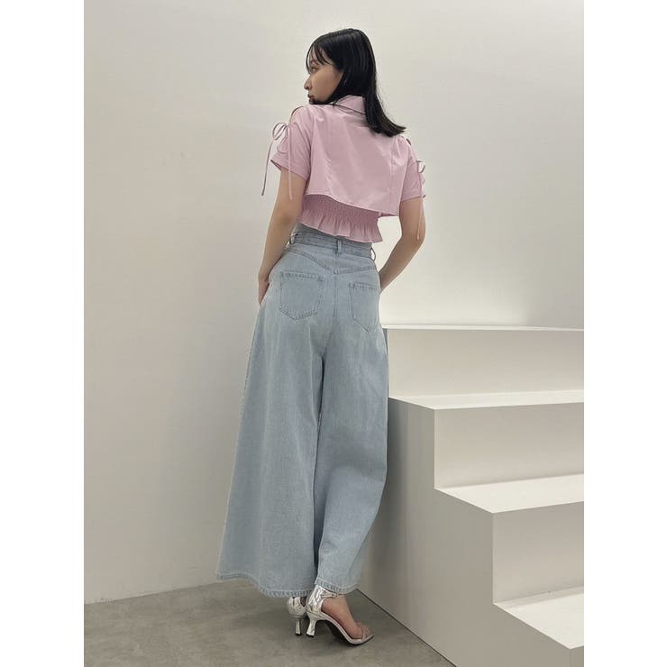 リボンスリーブショートシャツ | dazzlin | 詳細画像18 