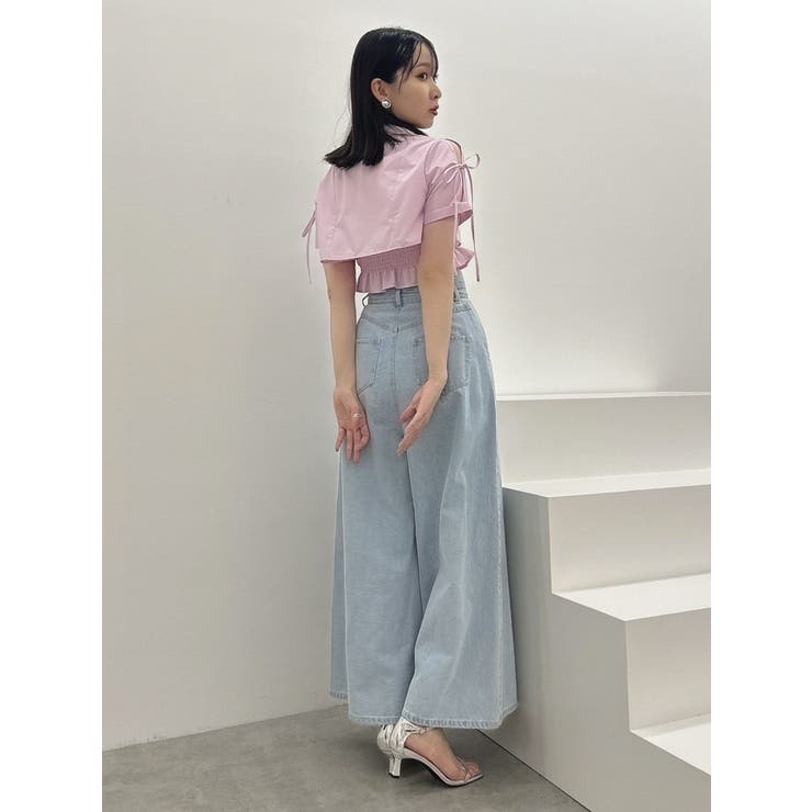 リボンスリーブショートシャツ | dazzlin | 詳細画像19 