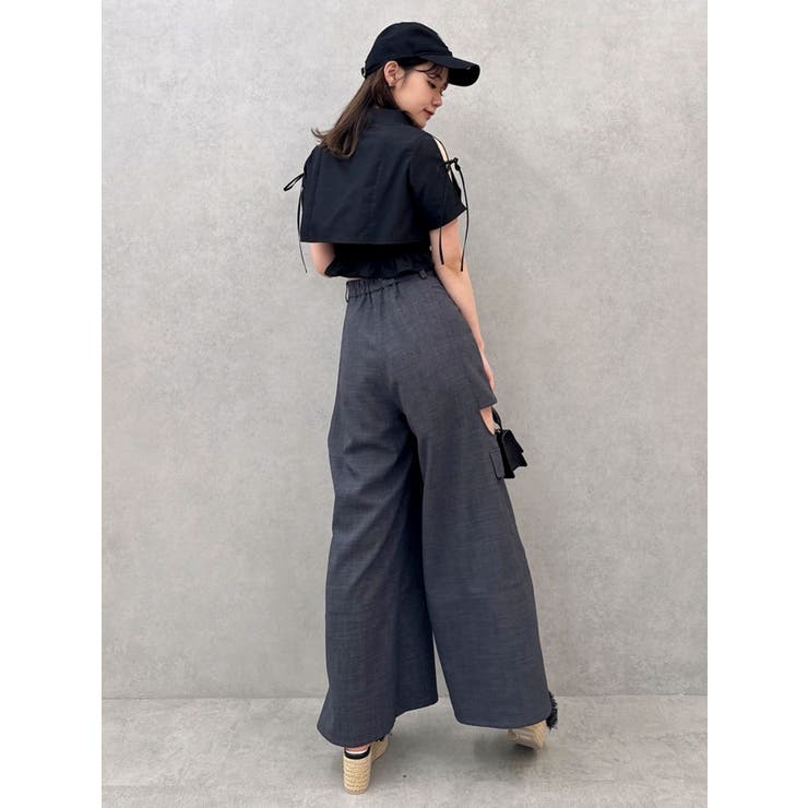 リボンスリーブショートシャツ | dazzlin | 詳細画像2 