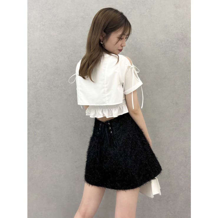 リボンスリーブショートシャツ | dazzlin | 詳細画像22 