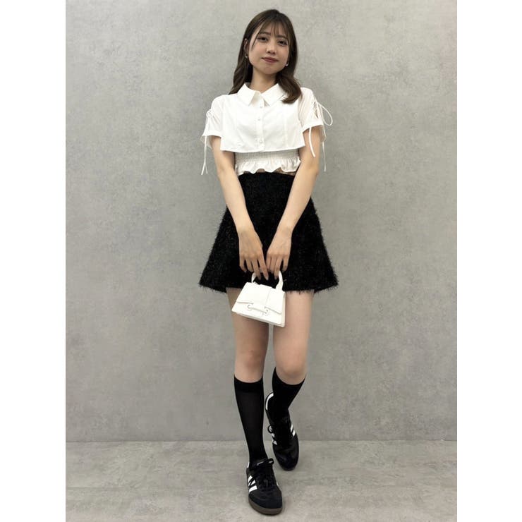 リボンスリーブショートシャツ | dazzlin | 詳細画像27 