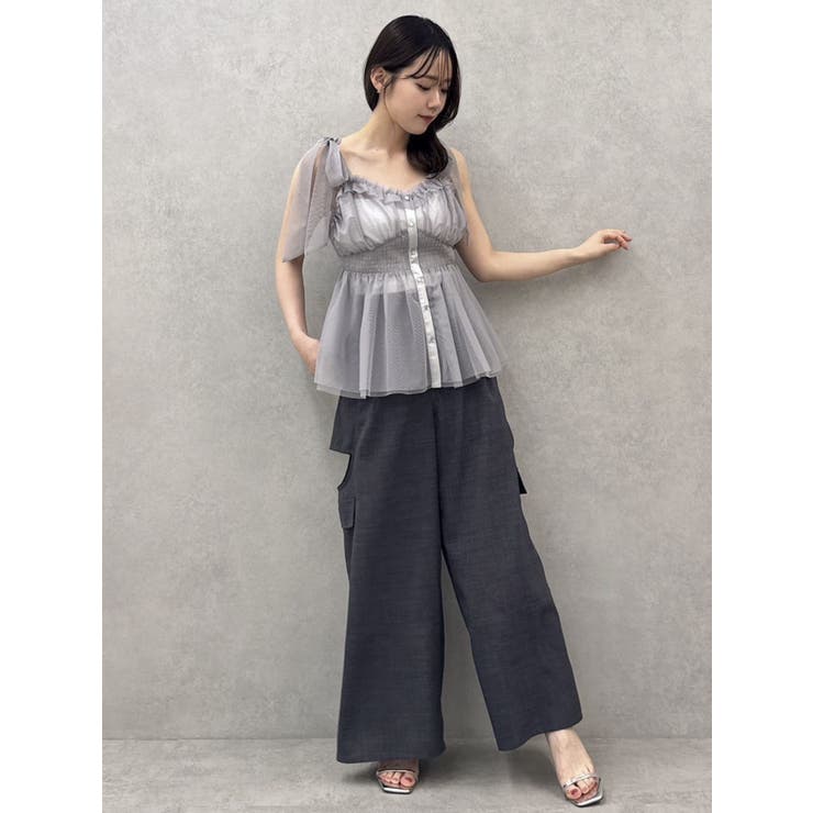 ショルダーリボンチュールペプラムビスチェ | dazzlin | 詳細画像23 