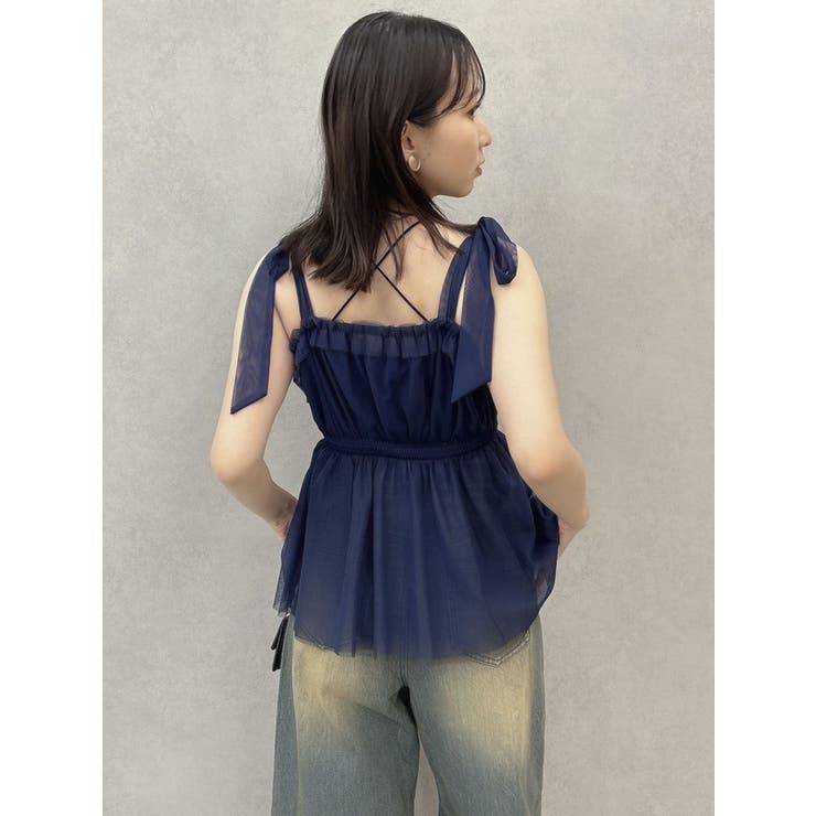 ショルダーリボンチュールペプラムビスチェ | dazzlin | 詳細画像28 