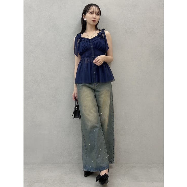 ショルダーリボンチュールペプラムビスチェ | dazzlin | 詳細画像29 