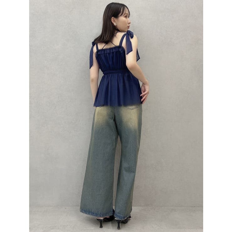 ショルダーリボンチュールペプラムビスチェ | dazzlin | 詳細画像32 