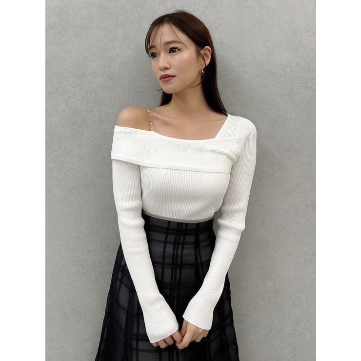 シアーチェックセミフレアースカート | dazzlin | 詳細画像46 