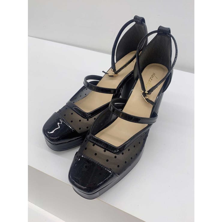 ブラック | プラットフォームエレガントパンプス | dazzlin