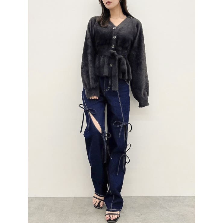 スリットリボンデニムパンツ | dazzlin | 詳細画像23 