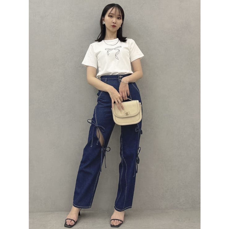 スリットリボンデニムパンツ | dazzlin | 詳細画像25 