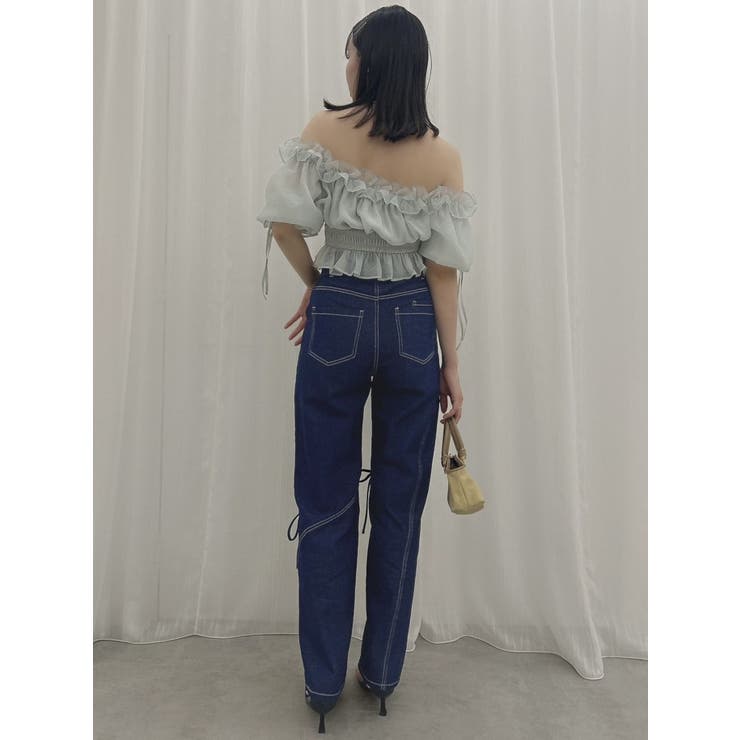 スリットリボンデニムパンツ | dazzlin | 詳細画像36 