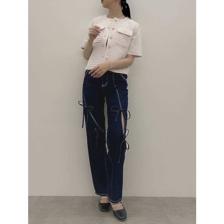 スリットリボンデニムパンツ | dazzlin | 詳細画像39 