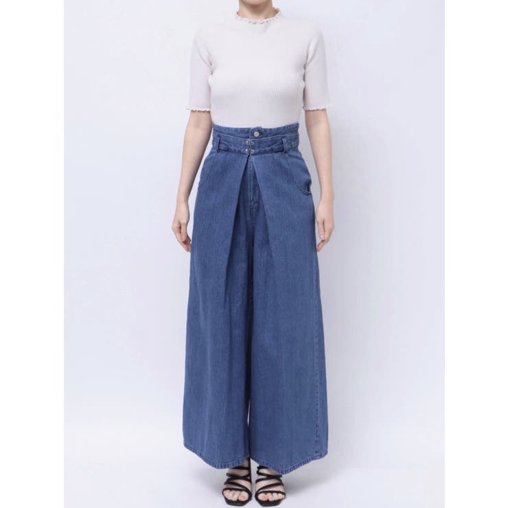 センターパーツホックワイドパンツ | dazzlin | 詳細画像20 