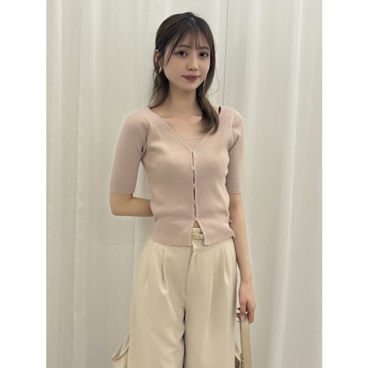 カーデタイトレイヤードトップス | dazzlin | 詳細画像12 