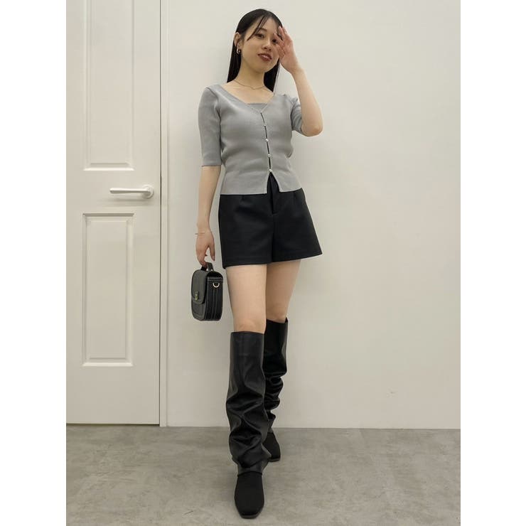 カットレイヤードトップス セール】Layered square cut tops レイヤードスクエアカット