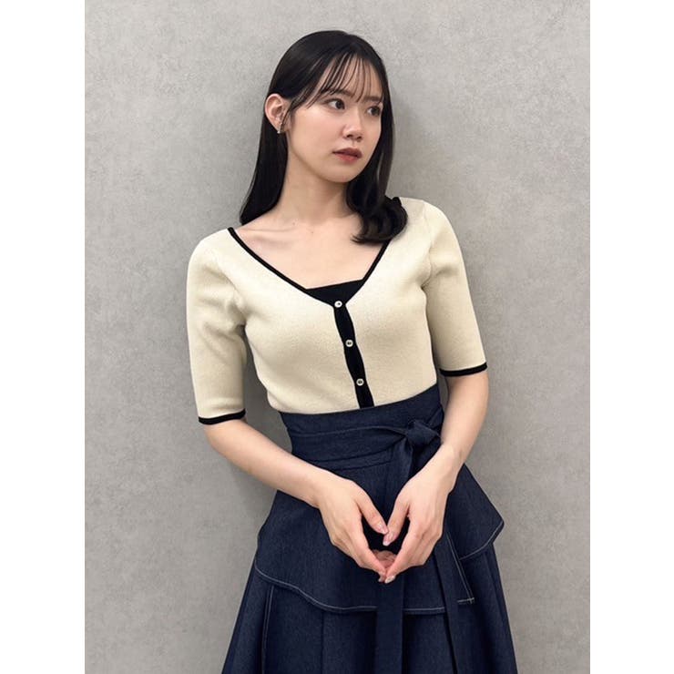 カーデタイトレイヤードトップス | dazzlin | 詳細画像26 