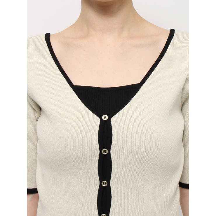 カーデタイトレイヤードトップス | dazzlin | 詳細画像39 