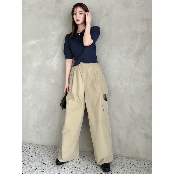 【POLO BCS コラボ】ケーブルポロニットトップス　dazzlin dazzlin（ダズリン）の「【POLO BCS コラボ】ケーブルポロニット