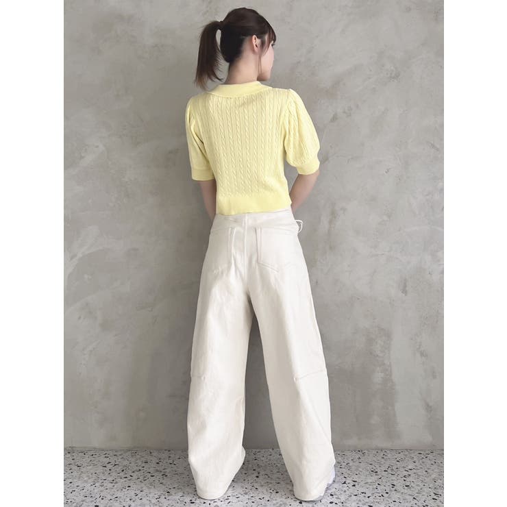 ダズリン dazzlin 【POLO BCS コラボ】ケーブルポロニット