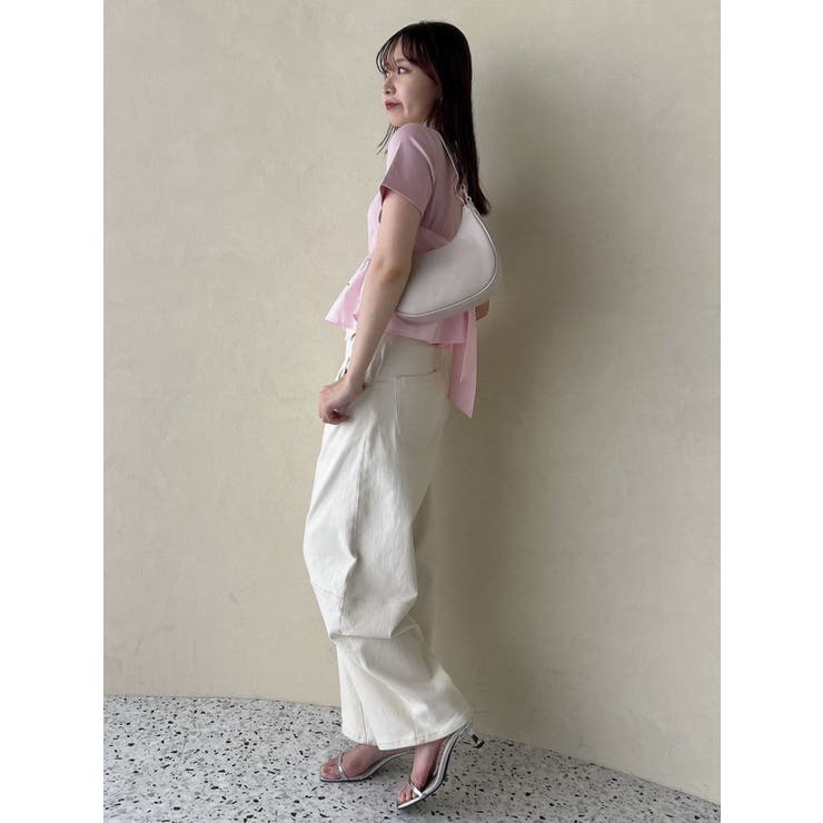 バックリボンビジューペプラムTシャツ | dazzlin | 詳細画像25 