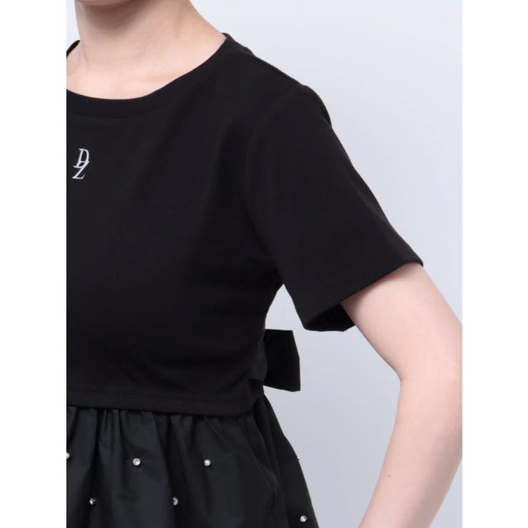 バックリボンビジューペプラムTシャツ | dazzlin | 詳細画像31 