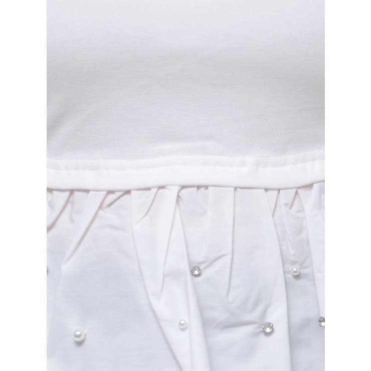 バックリボンビジューペプラムTシャツ | dazzlin | 詳細画像35 