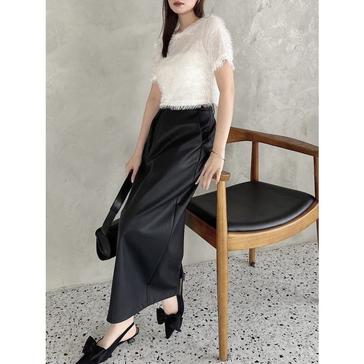 コンパクトシャギーリボンカットプルオーバー | dazzlin | 詳細画像12 