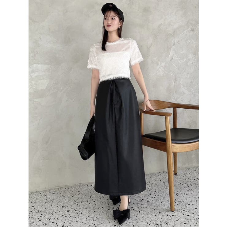 コンパクトシャギーリボンカットプルオーバー | dazzlin | 詳細画像15 