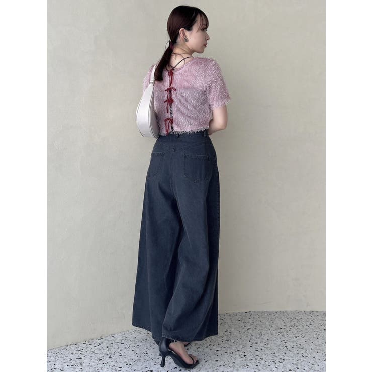 コンパクトシャギーリボンカットプルオーバー | dazzlin | 詳細画像20 