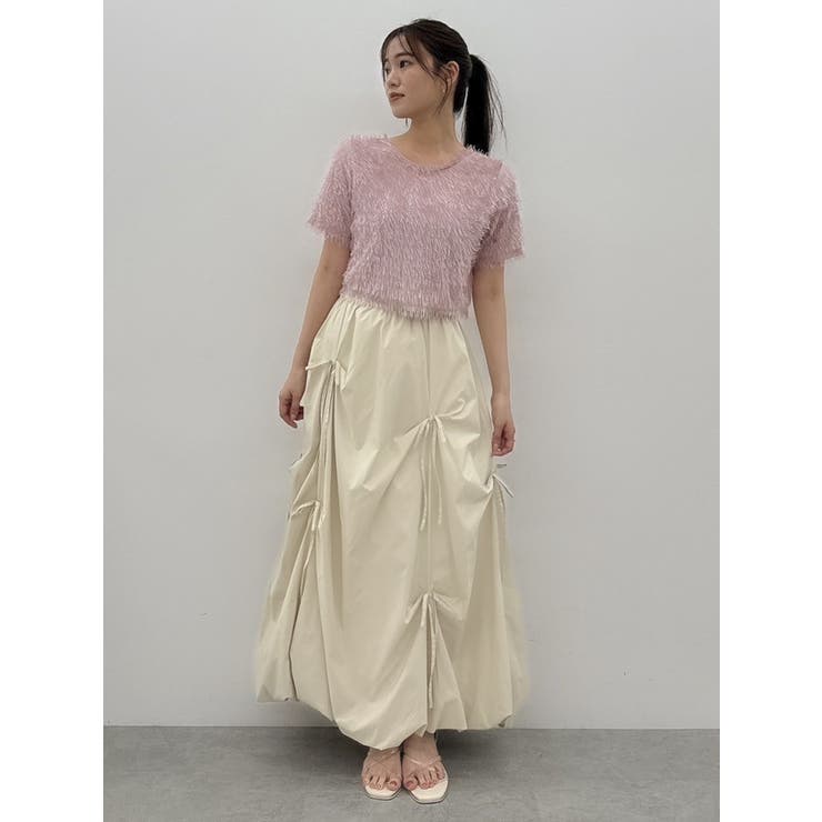 コンパクトシャギーリボンカットプルオーバー | dazzlin | 詳細画像28 