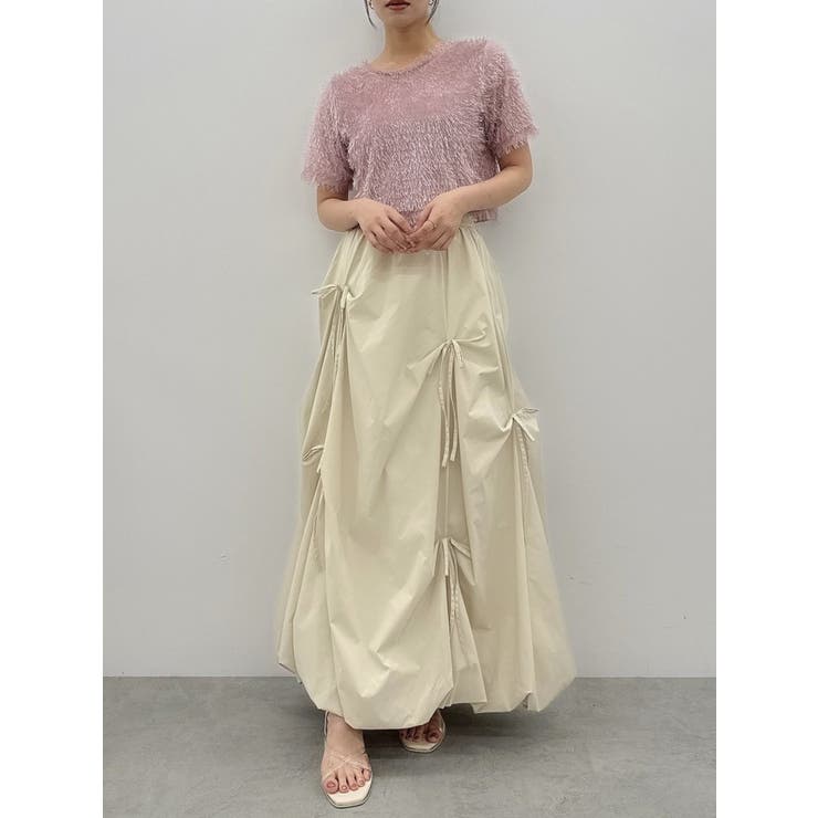 コンパクトシャギーリボンカットプルオーバー | dazzlin | 詳細画像29 