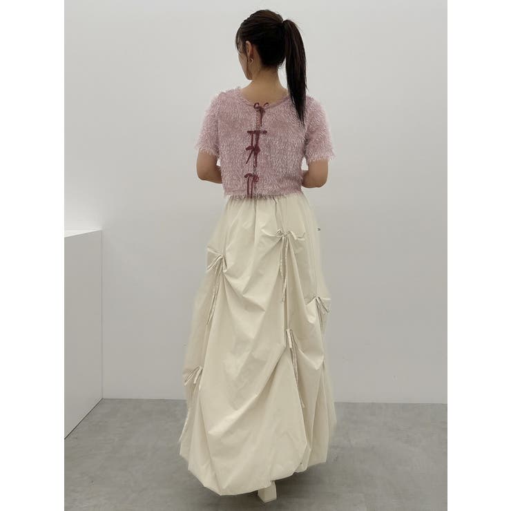 コンパクトシャギーリボンカットプルオーバー | dazzlin | 詳細画像31 