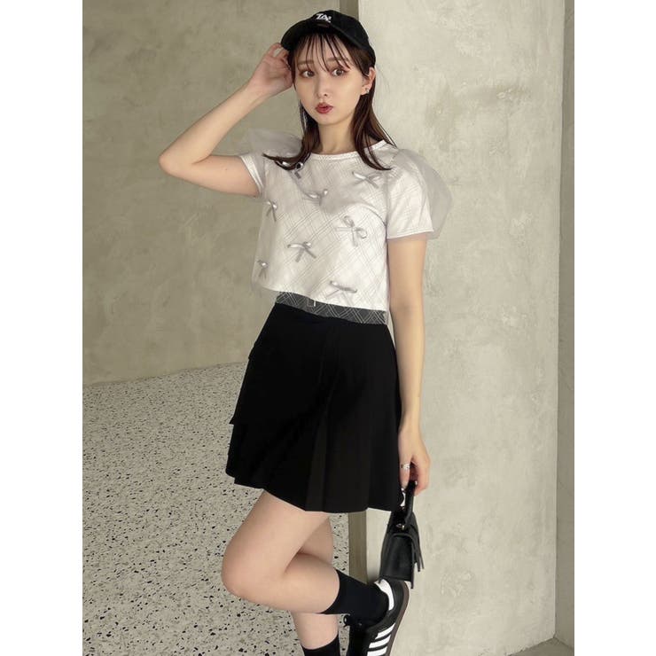 タグ付き 新品✨️AMOMENT Ｍサイズ シアーTシャツ 韓国 レディース タグ付き 新品✨️AMOMENT Mサイズ シアーTシャツ 韓国 レディース