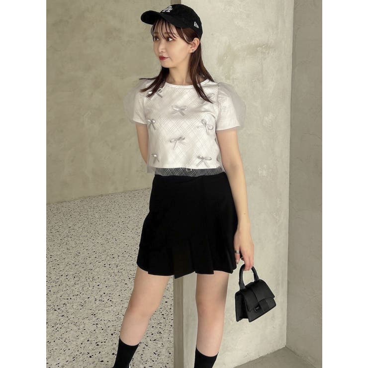 ランダムリボンシアーTシャツ | dazzlin | 詳細画像15 