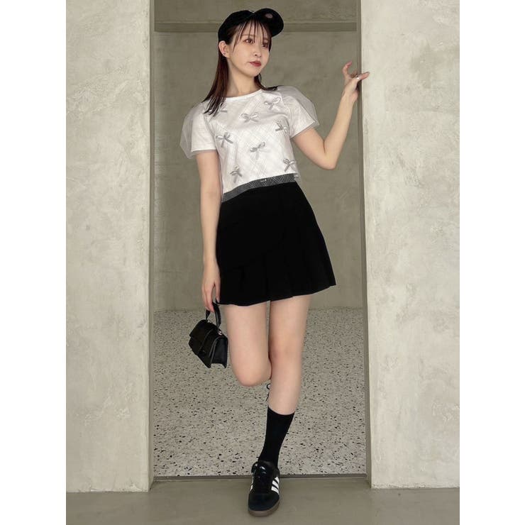 ランダムリボンシアーTシャツ | dazzlin | 詳細画像16 