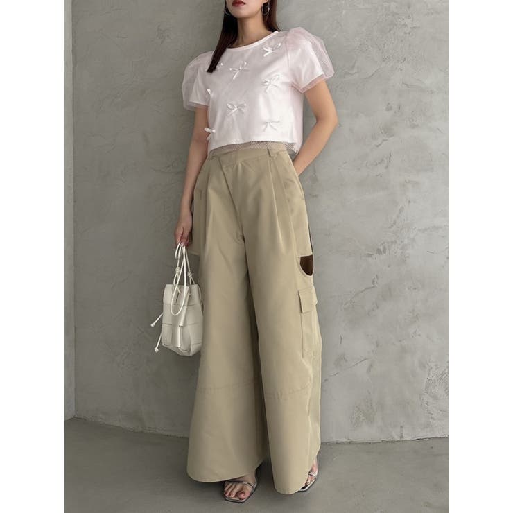 ランダムリボンシアーTシャツ | dazzlin | 詳細画像23 