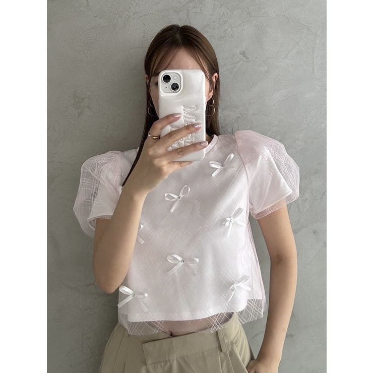 ランダムリボンシアーTシャツ | dazzlin | 詳細画像24 