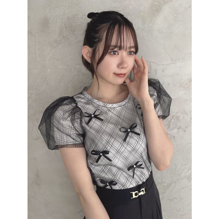 ランダムリボンシアーTシャツ | dazzlin | 詳細画像26 