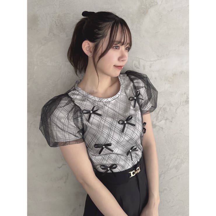 ランダムリボンシアーTシャツ | dazzlin | 詳細画像27 
